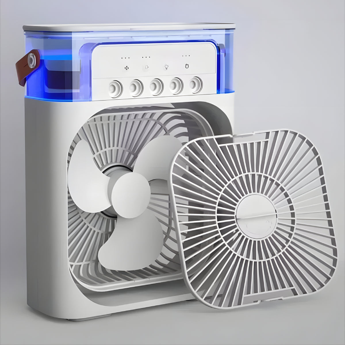 Ventilateur de bureau USB avec lumière et humidificateur