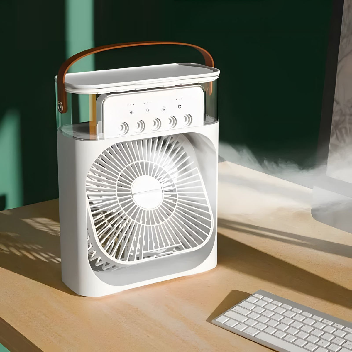 Ventilateur de bureau USB avec lumière et humidificateur