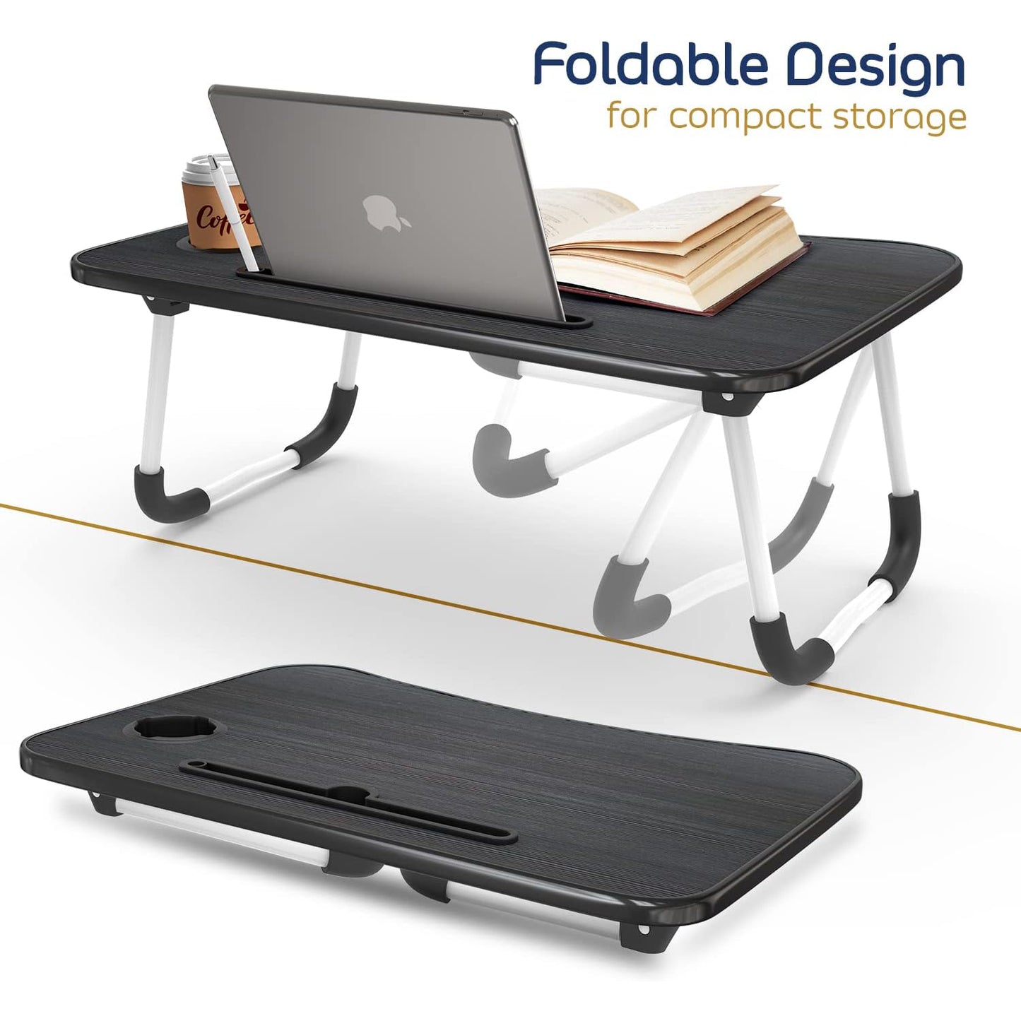 Table Pliable pour Ordinateur Portable - Idéale pour Lit et Canapé